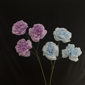 Fleurs artificielles en soie Junheyuan, pivoine, branche unique, arrangement floral, décorations de mariage - Product Image 4