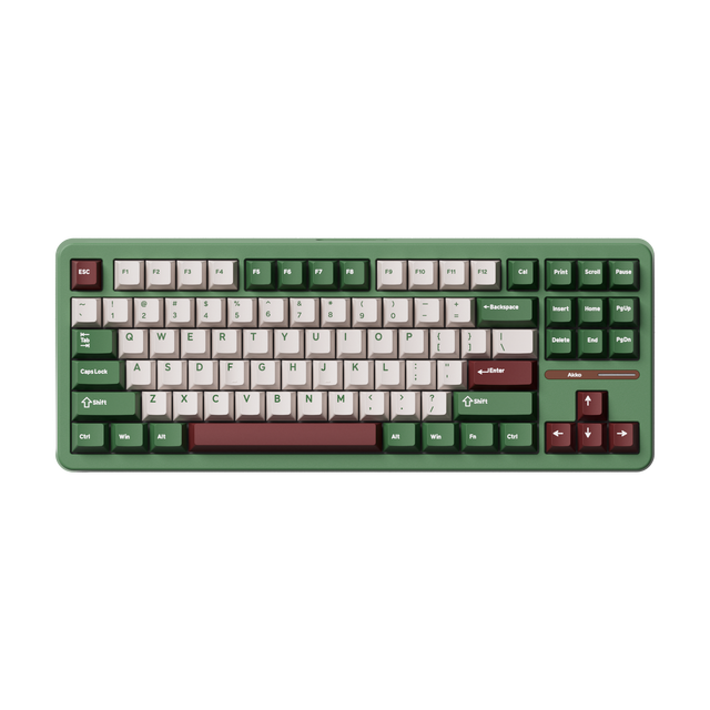 AKKO Matcha Red Bean TAC87 OEM Mechanical Keyboard Tkl 10000mAh Battery /USB-C RGB Backlit Gaming Customize Hot-Swap