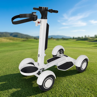 Nouveauté Chariot de golf pliable à 4 roues en aluminium Scooter électrique 2000W Chariot électrique Batterie au lithium Fonction de poussée 150 kg