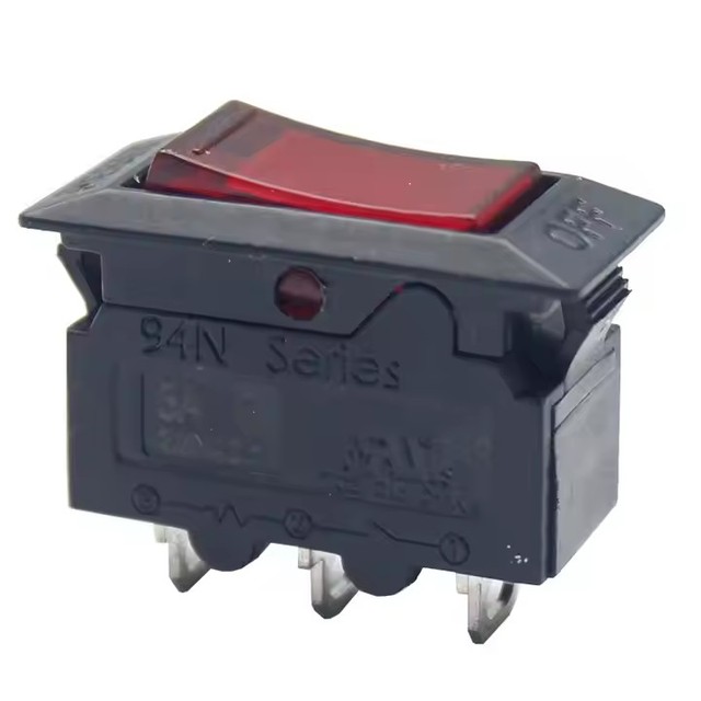 Kuoyuh 94N Series 16A 10A Overload Protector Rocker Switch Circuit Breaker for Power Strip