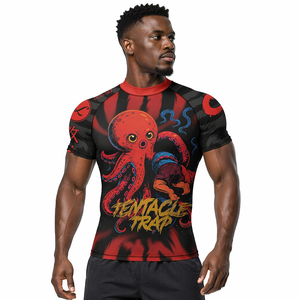 T-shirt d'été pour hommes imprimé en 3D Rash Guard personnalisé <span class=keywords><strong>Super</strong></span> <span class=keywords><strong>Saiyan</strong></span> Goku Compression tricoté avec dessin animé animé - Product Image 1