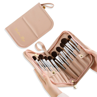 Bolsa de Maquillaje Reutilizable Personalizada con Nombre, de Microfibra, Gran Capacidad, con Caja de Regalo de Lujo, para Viaje