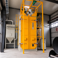 Machine de sablage pour le traitement des pièces avec porte-roue rotatif, nettoyage automatique des moteurs, monorail haute rigidité, finition industrielle