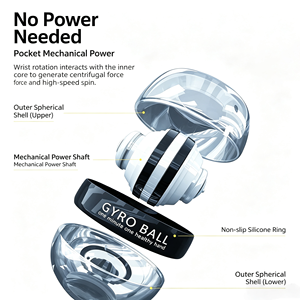 Pelota de Ejercicio para Muñeca Portátil y Personalizable, Entrenador de Giroscopio de Metal Completo para Fortalecer el Brazo y la Potencia de la Muñeca - Product Image 4