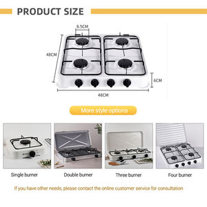 Table <span class=keywords><strong>de</strong></span> <span class=keywords><strong>cuisson</strong></span> à <span class=keywords><strong>gaz</strong></span> multifonctionnelle en métal bon marché Cuisinière à <span class=keywords><strong>gaz</strong></span> 4 brûleurs Cuisine avec couvercle - Product Image 3