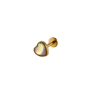 Bijou <span class=keywords><strong>d</strong></span>'<span class=keywords><strong>oreille</strong></span> punk en titane G23, coquille interne dentaire, labret Love Lip, électroplaqué, <span class=keywords><strong>d</strong></span>égradé de couleurs magiques, forme en T, piercing - Product Image 2