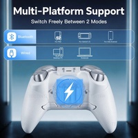 Control Inalámbrico con Pantalla Inteligente y Joystick RGB con Efecto Hall para Nintendo Switch 1/Switch 2/PC/PS4/Android/iOS Gaming