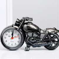 Vente en gros de chiffres arabes alarme en forme de voiture horloge en forme de moto exquise décoration de la maison