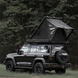 ADA OVERLAND Tente de toit de voiture pop-up imperméable en ABS rigide pour l'extérieur, équipement de <span class=keywords><strong>camping</strong></span>, universelle quatre saisons, maison mobile - Product Image 4