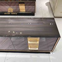 Meuble TV de luxe italien, lumière senior sense, moderne, simple, laque, meuble TV, salon, table basse, combinaison