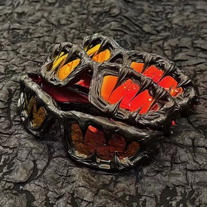 Gafas <span class=keywords><strong>de</strong></span> <span class=keywords><strong>Sol</strong></span> Unisex Personalizadas <span class=keywords><strong>de</strong></span> Vanguardia, Estilo Americano Oscuro, Hechas a Mano, Estilo Venom para Fiestas, Modernas, Polarizadas UV380, Montura Completa - Product Image 1