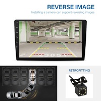 Autoradio universel 10 pouces 1DIN avec écran IPS, processeur 4 cœurs, GPS Android, amplificateur et lecteur DVD