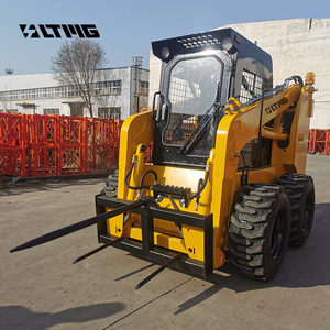 LTMG toprak taşıma makineleri yükleyici 75 HP güç 700kg 950kg 1050kg tekerlekli kızak nokta dönüşlü yükleyici burgu Mulcher 4 in 1 kova - Product Image 2