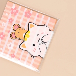 Với tiêu đề thẻ-CELLO Giấy bóng kính túi bao bì tùy biến, với tiêu đề và tự dính vỏ sò Bopp Túi - Product Image 1