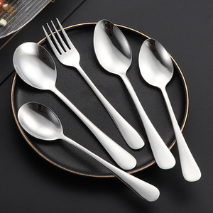 Cuchara de acero inoxidable 304, serie 1010, cuchara para postre, cuchara para hotel, cuchara para restaurante, tenedor - Product Image 3