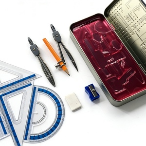Wholesale High Quality Metal 9pcs School Professional Compass and Math <b>Set</b> for <b>Kids</b> - Product Image 6