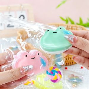 Rana sin Lengua <span class=keywords><strong>de</strong></span> Nariz Pequeña, Súper Suave, <span class=keywords><strong>de</strong></span> Subida Lenta, Creativa, para Apretar, Alivio del Estrés, Juguete Antiestrés, Pequeño Llavero - Product Image 3