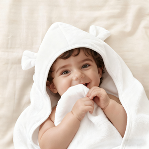 Serviettes de bain pour bébé en bambou 100% personnalisées avec capuche, cape de bain pour tout-petit, robe de bain, couverture enveloppante pour nouveau-né, absorbante, robe de bain à capuche - Product Image 2