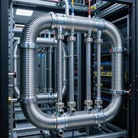 Conduit métallique flexible tressé en fil SS316 sur mesure, DN400 (16 pouces), 300LB, fileté NPT, pour usine GNL, directement de l'usine