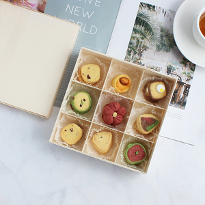 Bán Buôn Hộp Bánh Bằng Gỗ Có Thể Phân Hủy Sinh Học Hộp Bánh Ngọt Đơn Bao Bì Bánh Donut <span class=keywords><strong>Mini</strong></span> Cake Slice Dess - Product Image 1