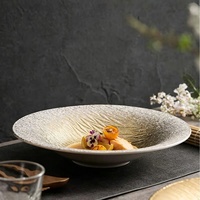 Japanischer Minimalistischer Luxus-Keramikteller, Mikrowellengeeignet, Hochwertiger Steak-Servierteller für den Hausgebrauch