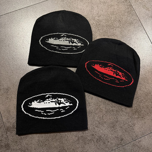 Gorros deportivos de esquí de punto con logotipo personalizado OEM, gorro de invierno de Jacquard acrílico Unisex de alta calidad, jersey de protección, gorro cálido - Product Image 2