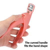 Coupe-ongles en acier inoxydable pour faux ongles en acrylique, lame en U, pour salon, usage domestique et DIY