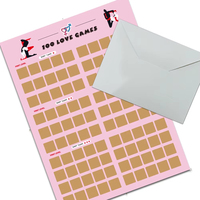 Jeu de couple d'amour pour adultes-100 Défis de position sexuelle Affiche à gratter Étiquette d'emballage