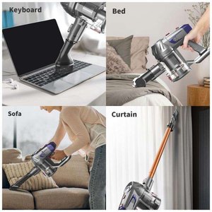 Aspirateur sans fil haute puissance Robot aspirateur <span class=keywords><strong>balai</strong></span> électrique à main avec phare idéal pour le nettoyage à domicile sur le sol usage domestique - Product Image 3