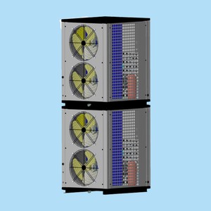 Pompe à chaleur air-eau CO2 (R744) à haut rendement énergétique, refroidissement et chauffage, alimentation solaire/électrique, usage domestique extérieur, classe A++, Dbt(gag)-28wh(R7) - Product Image 3