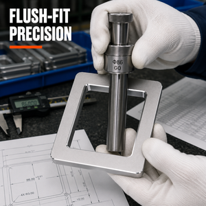 Cadre en aluminium usiné CNC de précision pour panneau de commande de maison intelligente et support de tablette - Product Image 3