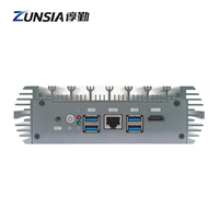 6*2.5G LAN 端口工业无风扇迷你电脑 Intel 第 12 代 N150 N100 N305 1*DDR5 Barebone RS232 POE X86 Pfsense 防火墙迷你电脑