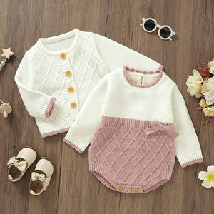 Mimixiong-Pyjama grenouillère avec cardigan et pull OEM pour bébé, ensemble de vêtements pour nouveau-né, livraison rapide - Product Image 3