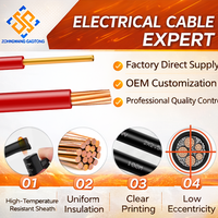 Cable Sólido de Cobre Libre de Oxígeno con Aislamiento de PVC de un Solo Núcleo 60227 IEC 01 BV H07V-U, 1.5-35mm, 450V, para Conexiones Fijas en Edificios