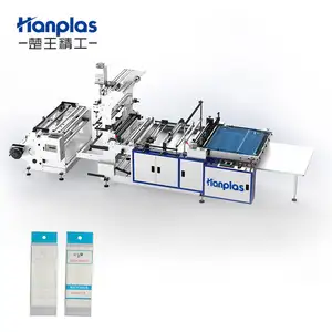 HP-SA Automatic self sealing adhesive clear plastic bag making machine for opp cpp bag printed Shopping bag making machine