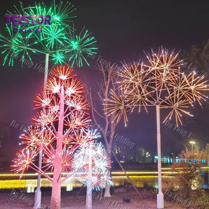 Luces de árbol de Navidad con efecto de fuegos artificiales de destello lento y transiciones LED en capas para una iluminación nocturna elegante - Product Image 3