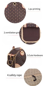 กระเป๋าใส่สัตว์เลี้ยงแบบพกพา กันน้ำ พับเก็บได้ หรูหรา สำหรับใช้งานกลางแจ้ง - Product Image 4