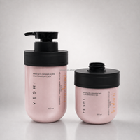 Botol Kemasan Kosmetik Plastik Custom Mewah 300ml 500ml untuk Sampo, Perawatan Kulit, Serum & Lotion dengan Tutup Flip Top