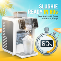 Machine à glaçons automatique électrique HONEYICE 2-en-1, produit des glaçons clairs, prépare des smoothies, en acier inoxydable, pour hôtel