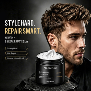 Pomata Opacizzante OEM alla Cheratina B5 per lo Styling dei Capelli, Volumizzante, a Tenuta Forte, Lucidante e Idratante, Argilla per Capelli da <span class=keywords><strong>Uomo</strong></span> per Tutti i Tipi di Capelli - Product Image 2