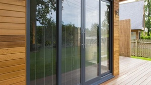 CHANGYI Multi Panneau Lowes Verre Patio Extérieur Étanche Aluminium <span class=keywords><strong>Porte</strong></span> <span class=keywords><strong>Coulissante</strong></span> Portes Arrière <span class=keywords><strong>sur</strong></span> Extérieur Prix - Product Image 5