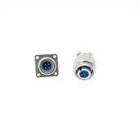 Connecteur de câble d'automatisation industrielle GX20 20M, 2-12 broches, type à souder, prise filetée, contact en cuivre, alimentation 20A 12V IP55, zinc