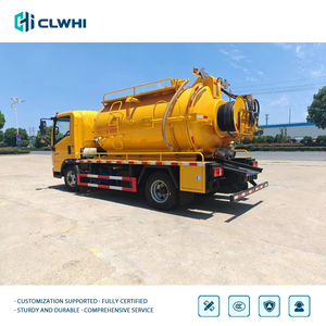 Camión de Succión y Limpieza de Alcantarillado HOWO 5T 4x2, Camión Pequeño para Dragado de Alcantarillado con Tanque de Succión de Aguas Residuales de 5000L en Venta - Product Image 5
