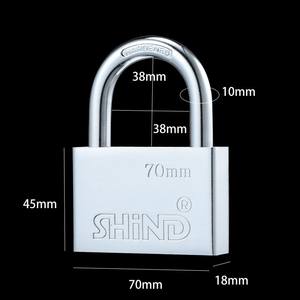 उच्च गुणवत्ता वाले स्टेनलेस स्टील लॉक वाटरप्रूफ एंटी-जंग विरोधी जंग रोधी पैडलॉक प्रीमियम उत्पाद - Product Image 6