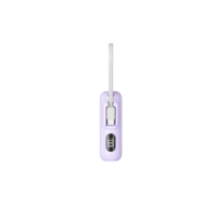 Q12 Pro 10000mAh 45W Pengisian Cepat Seukuran Kartu dengan Kabel Tipe-C Terintegrasi, Power Bank dengan Layar LED Digital