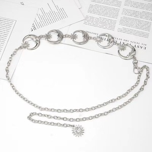 Women's Metal Sun Moon Waist <b>Chain</b> 8 Moon Design <b>Extended</b> Fashion Body <b>Chain</b> For Daily Wear Zinc Alloy Material - Product Image 4