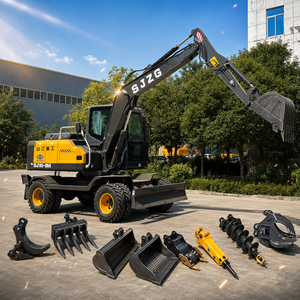 Machinerie de terrassement, excavatrices sur roues de <span class=keywords><strong>5</strong></span> tonnes, 8 tonnes, 9 tonnes, 10 tonnes pour la construction - Product Image 1