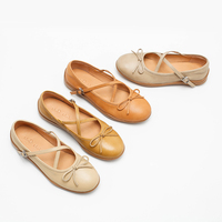 Chaussures plates Mary Jane en cuir pour femmes, tons chauds, confortables toute la journée