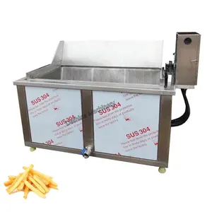 Multi functional stainless steel nut fryer pot batch gas type peanut frying machine corn fry machinery