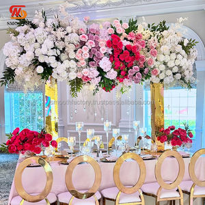 Base de Metal Dorada de Lujo para Camino de Mesa, Personalizable en Tamaño y Color, para Centros de Mesa de Bodas y Fiestas, Acero Inoxidable - Product Image 2